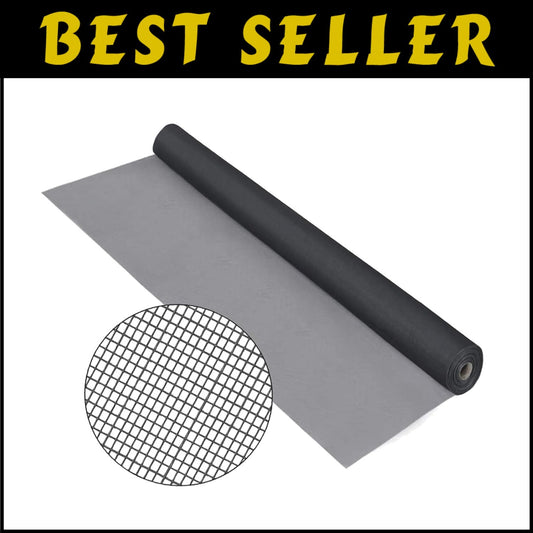 Versatile 84in x 100ft Fiberglass Mesh Screen Roll for Patio and Window Screens