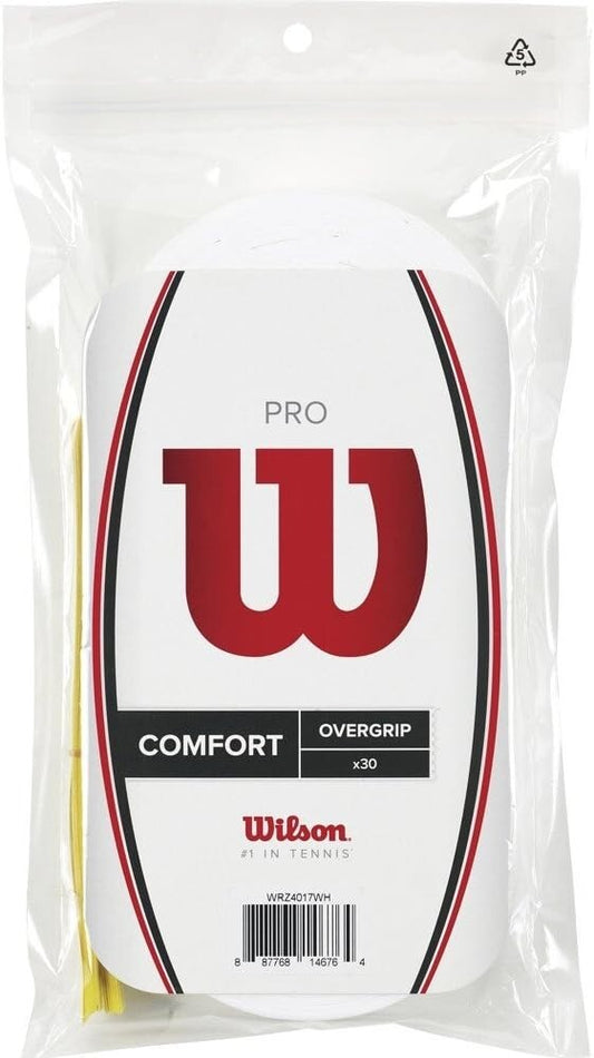 Lightweight White Tennis Overgrip 30-Pack - Perform Like the Pros