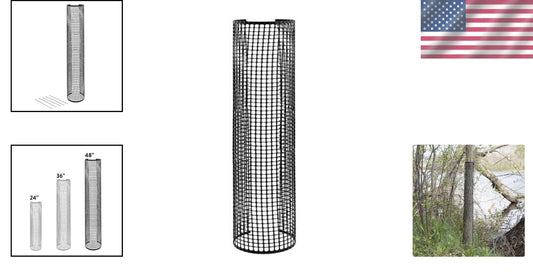 Durable Tree Trunk Protectors - 48" Tall, Flexible Mesh, Deer Protection
