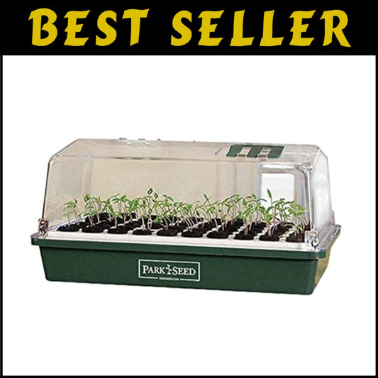 Lightweight Bio Dome Seed Starter with 60 Bio Sponges for Easy Transplanting
