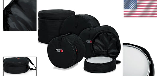 Protechtor 5-Piece Padded Drum Bag Set - Ultimate Protection for Drummers
