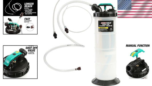 8L Manual Fluid Extractor Tool with Extended 41" Hose for Efficient Oil Changes