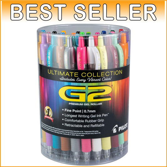36 Count G2 Fine Point Roller Pens in Vibrant Assorted Colors - Ergonomic Grip