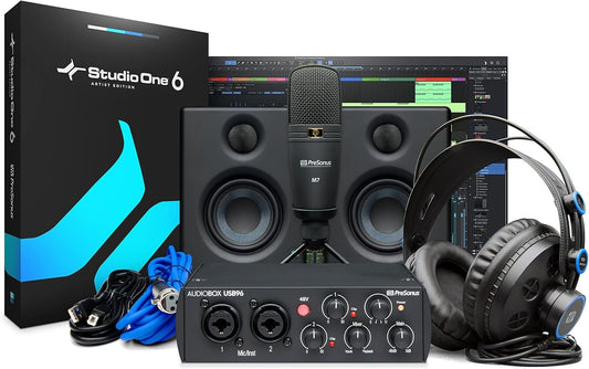 Complete AudioBox 96 Studio Bundle with DAW and Condenser Mic for Professionals