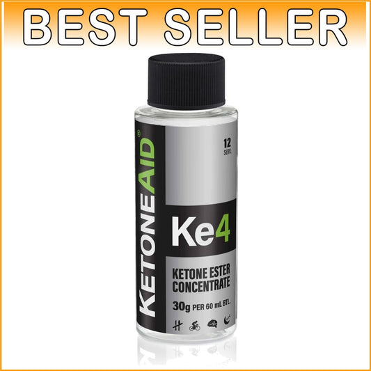 12 Servings of KE4 Ketone Ester - Made in the USA, Sugar-Free Liquid Supplement