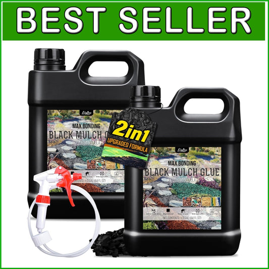 10x Strong Black Mulch Glue - Safe Waterproof Adhesive for Landscaping & Gardens