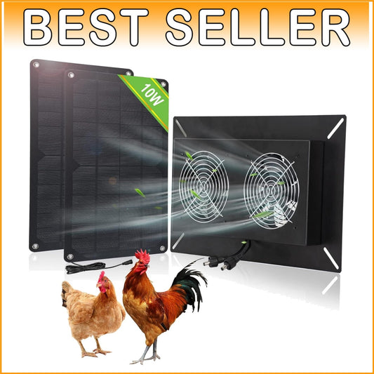 20W Solar-Powered Dual Metal Shell Exhaust Fan Kit for Sustainable Ventilation