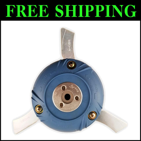 Durable Metal Blade Trimmer Head with 3" Cutting Width - Compatible Attachment