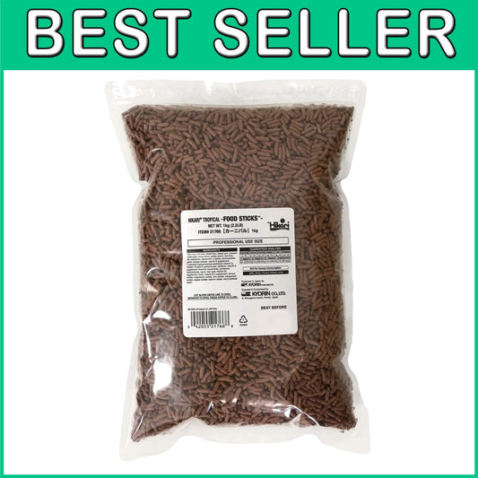 Hikari Floating Fish Food Sticks for Large Breeds – 2.2 Pound Nutrition Boost