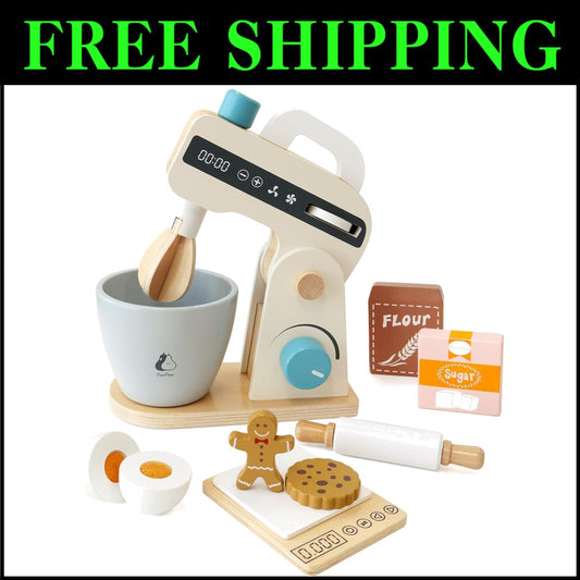 Realistic Rotary Mixer and Baking Accessories Set for Creative Kids