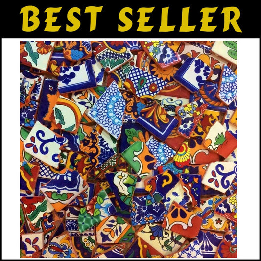 Beautiful Handcrafted Mexican Ceramic Tile - Ideal for Murals & Accent Pieces