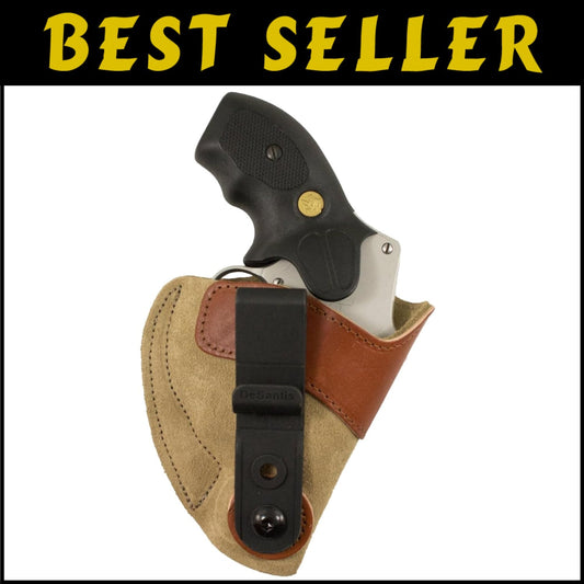 Premium Leather IWB Holster Fits S&W, Taurus & More - Discreet Right Hand Draw