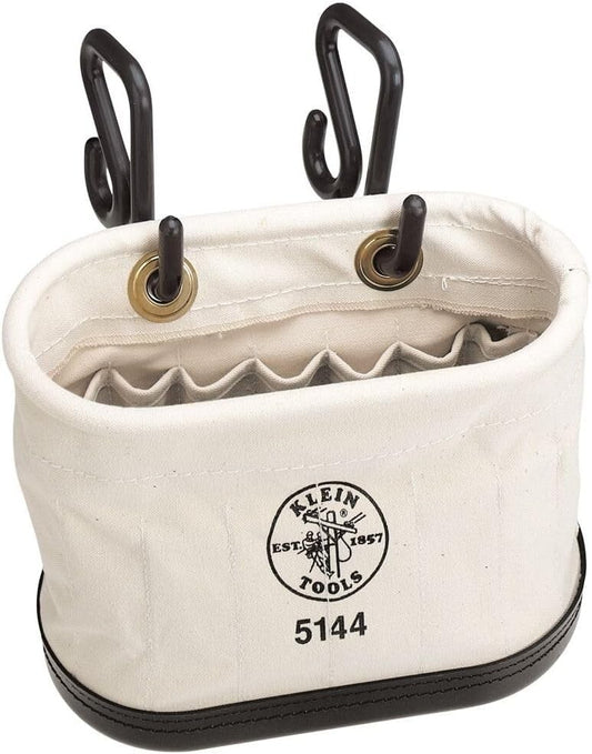 15 Pocket Aerial Canvas Bucket with Temperature-Resistant Hooks – Easy Access