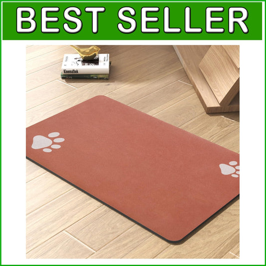 Non-Slip Waterproof Dog Feeding Mat - Absorbent Drying Design for Messy Drinkers