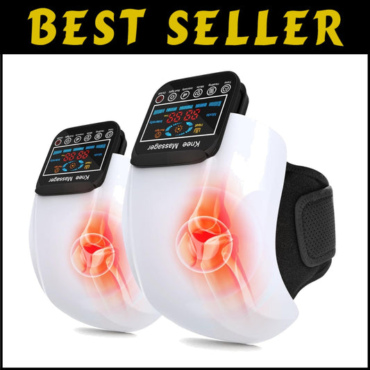 Multi-Function Knee and Shoulder Massager - Rechargeable with Red Light Therapy