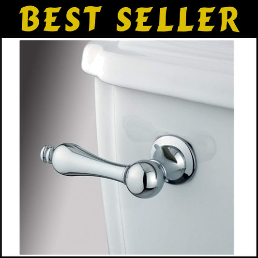 Timeless Elegant Bathroom Tank Lever - Solid Brass with Polished Chrome Finish