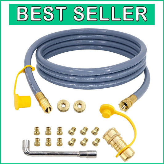 Easy Install Propane to Natural Gas Kit for Black-Stone Tailgaters & Griddles