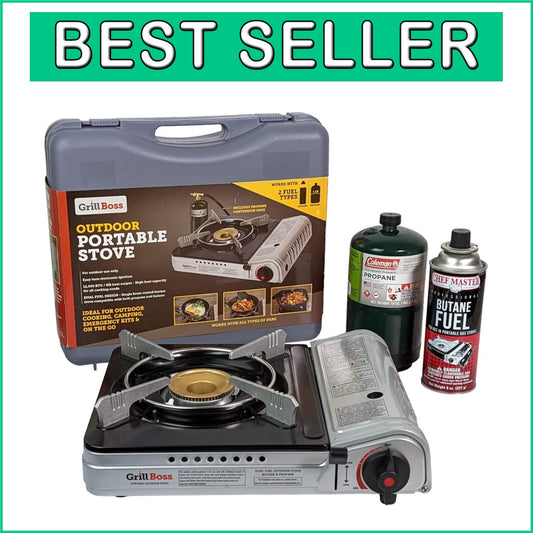 Versatile Grill Boss Camp Stove - Ideal for Tailgating, Hiking & Emergencies
