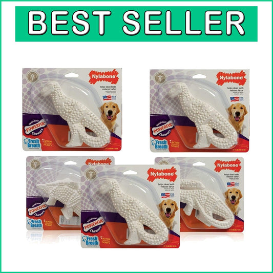 Durable 5-Pack Power Chew Dental Toys for Medium Dogs – Assorted Dinosaurs