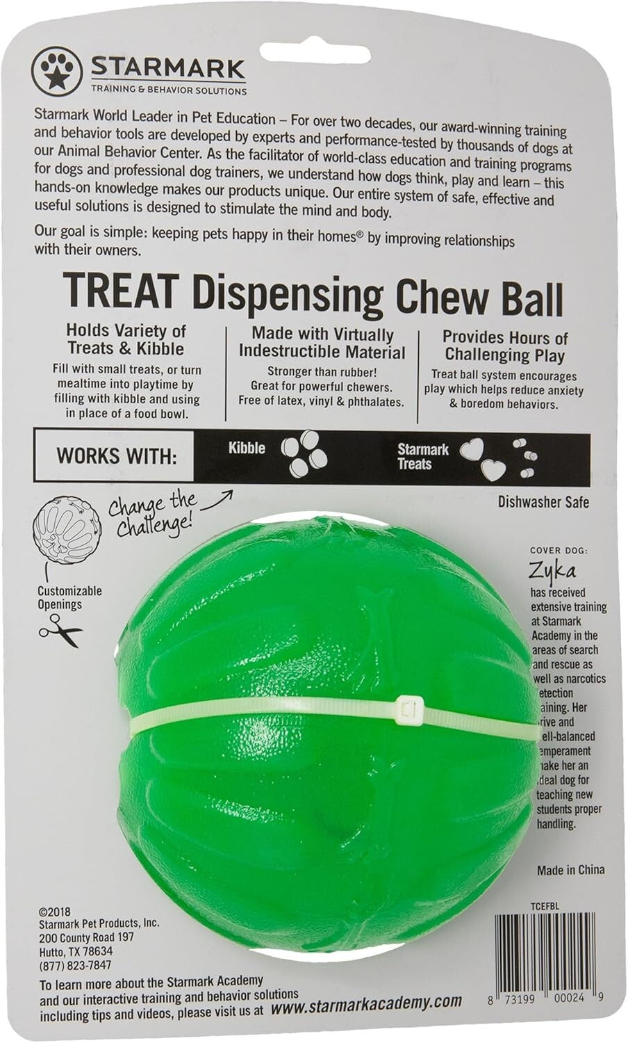 Pack of 5 Green Dog Chew Balls - Treat Dispensing Fun for Active Pets