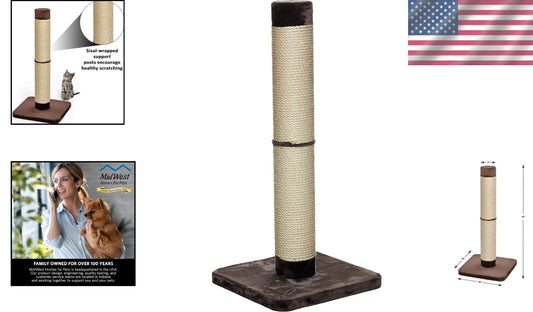 Durable Sisal Cat Scratching Post 41 Inches Tall – Perfect for Large Breeds