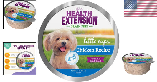 Grain-Free Chicken Pate Wet Dog Food for Small Breeds - 3.5 oz Cups (Case of 12)