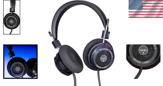 SR80x Premium Stereo Headphones - Dynamic Drivers & Comfortable Listening