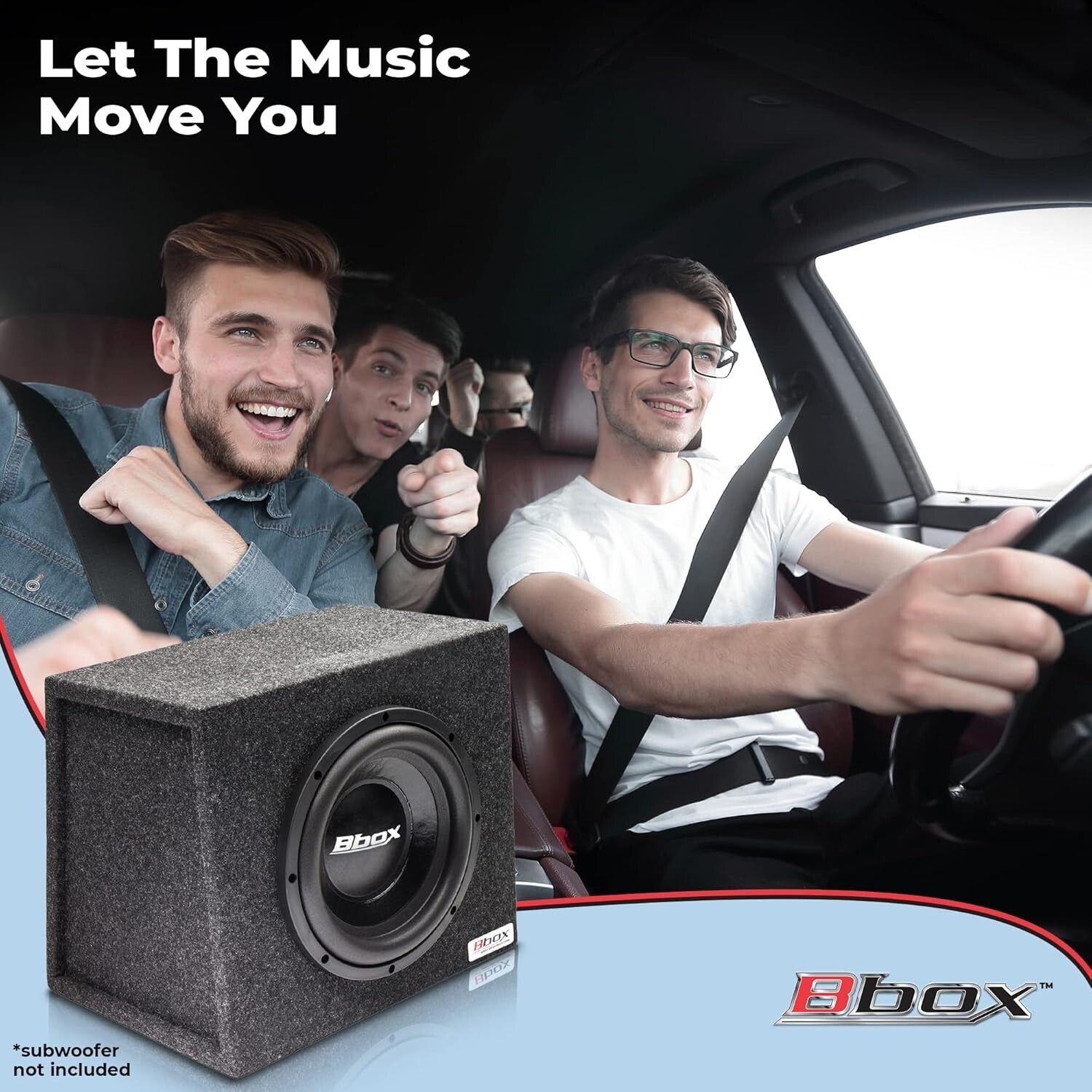 Sleek 10” Subwoofer Enclosure for Cars - Professional Grade Audio Enhancement