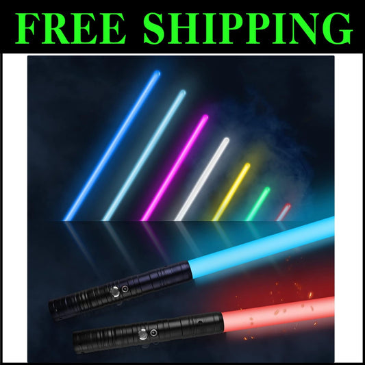 Vivid RGB Lightsaber 2-Pack - Rechargeable with Special Effects for Dueling