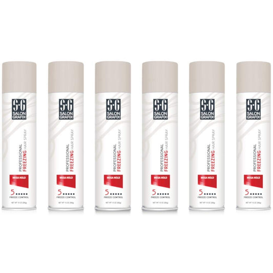 Volumizing Hairspray, 10 Oz/295ml – Mega Hold, 6 Bottles for Ultimate Style