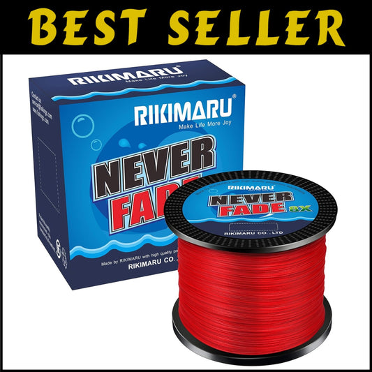 Exceptional 10LB 8X Braided Fishing Line - Never Fade, Wear-Resistant Technology