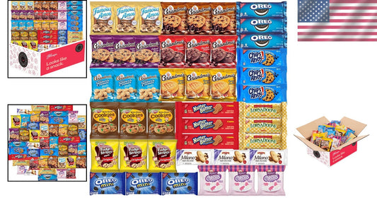 Bulk Assortment Sampler: 45 Individually Wrapped Cookies for Every Occasion