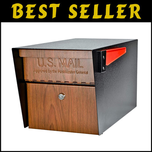 Elegant Locking Mailbox with Concealed Outgoing Clip & Vandal-Resistant Features