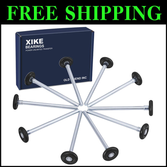 High-Load 2" Nylon Garage Door Rollers - 80% Quieter with 6200-2RS Bearings