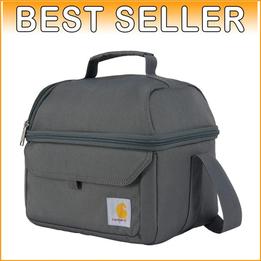 12-Can Insulated Lunch Bag with Two Compartments for On-the-Go Freshness