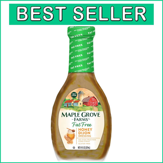 Bulk Pack of 12 Fat Free Honey Dijon Salad Dressing - 8 Ounce Bottles