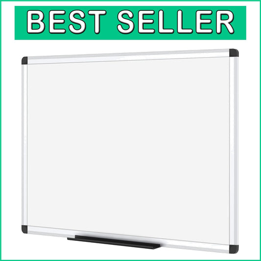 Customizable 48x36 Dry Erase Board with Magnetic Surface - Silver Frame Elegance