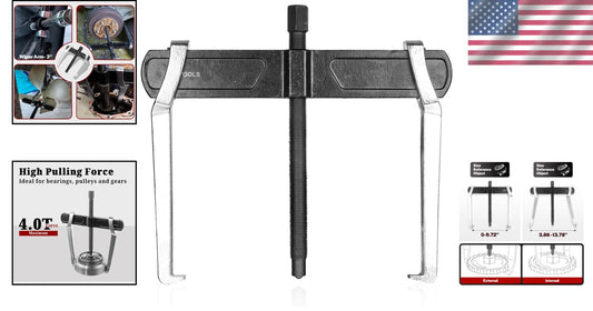 10" 2-Jaw Gear Puller - Premium CR-V Steel for Internal/External Specimens