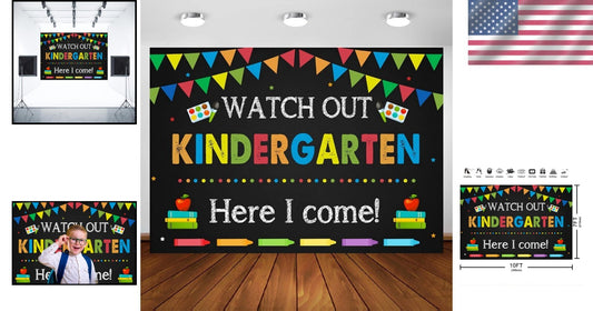 10ft x 7ft Kindergarten Graduation Banner - Perfect for Preschool Celebrations!