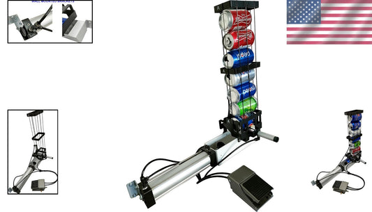 Automatic Aluminum Can Crusher with Foot Pedal - Efficient Recycling Solution