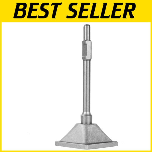 Durable 6" Tamper Plate & Shank for Versatile Demolition Hammer Projects