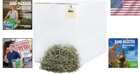 Fresh Timothy Hay, 40LB - Ideal Diet for Rabbits, Guinea Pigs, and Chinchillas