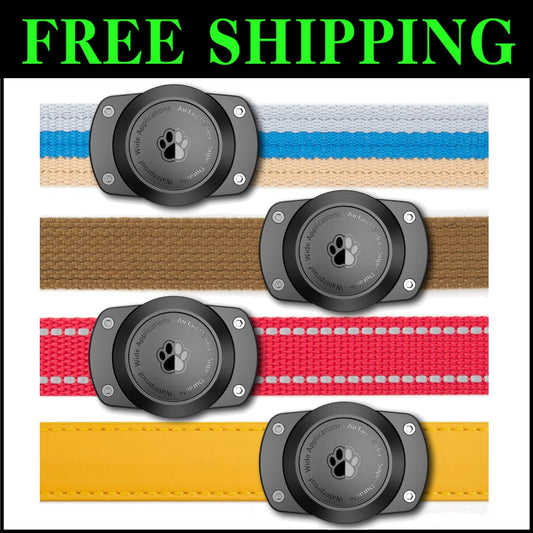 Enhanced AirTag Holder for Dog Collars - 4-Pack Waterproof & Strong Design