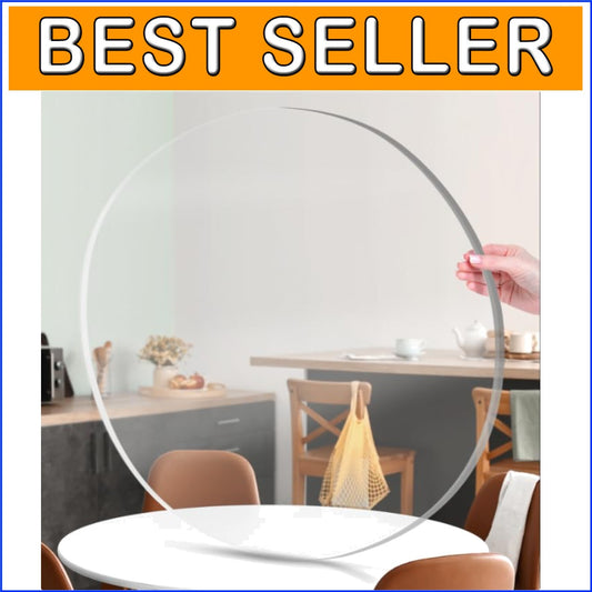 1/8" Thick Round Acrylic Discs - 20" Clear Panels for Creative DIY Projects