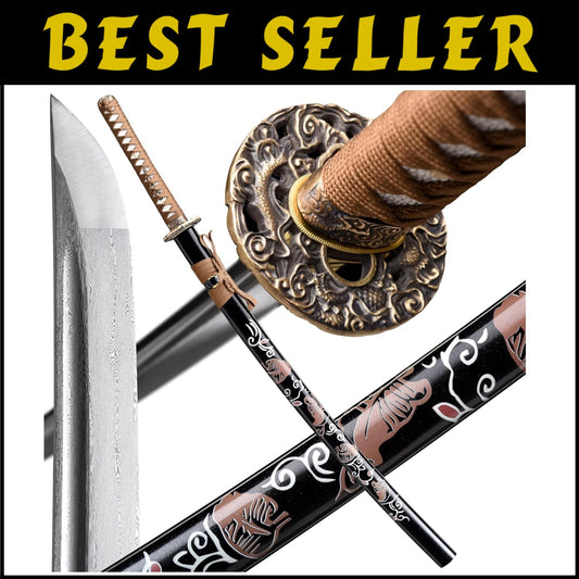 Unique Hand Forged Samurai Sword - Full Tang Construction for Superior Balance