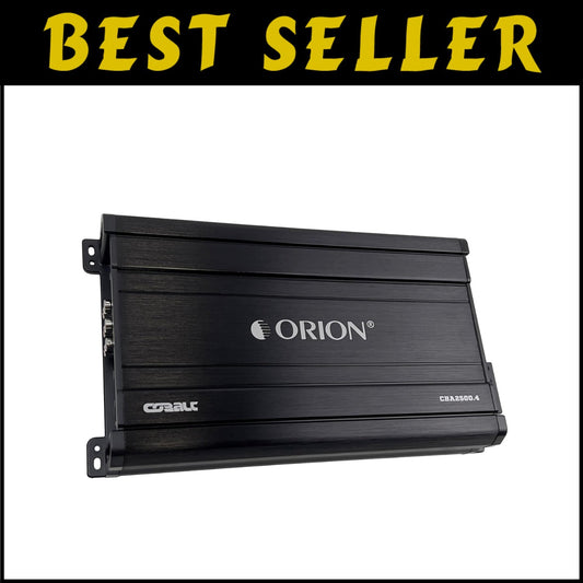 Cobalt .4 4-Channel 2500W Amplifier - Adjustable Filters & MOSFET Power Supply