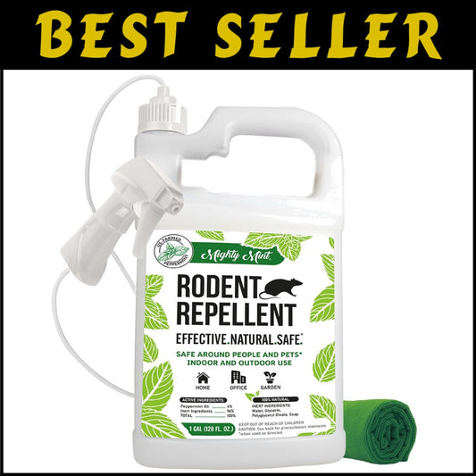 Safe and Effective Natural Peppermint Oil Spray 128 oz - Ideal for Home & Garage