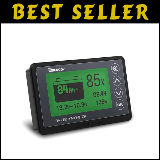 Compact 500A Battery Tester with Multi-Battery Compatibility and LCD Display