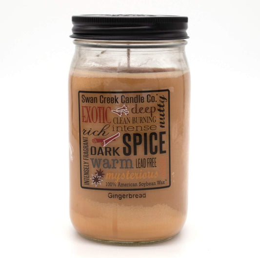 Clean Burning Gingerbread Candle - 100% Soy Wax Home Fragrance for All Seasons