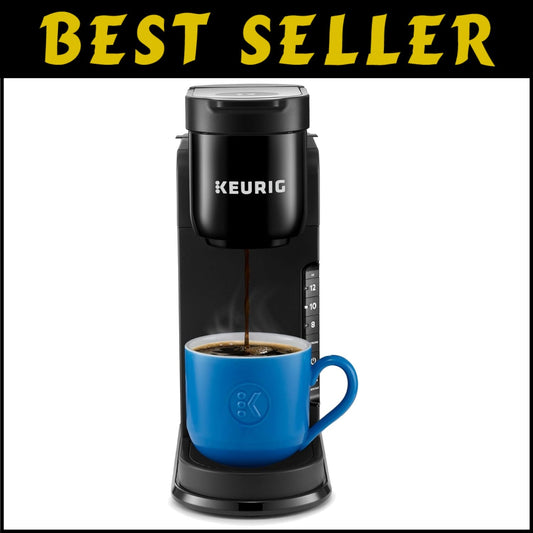 Efficient Single Serve Coffee Maker with Strong Brew & Reusable Filter